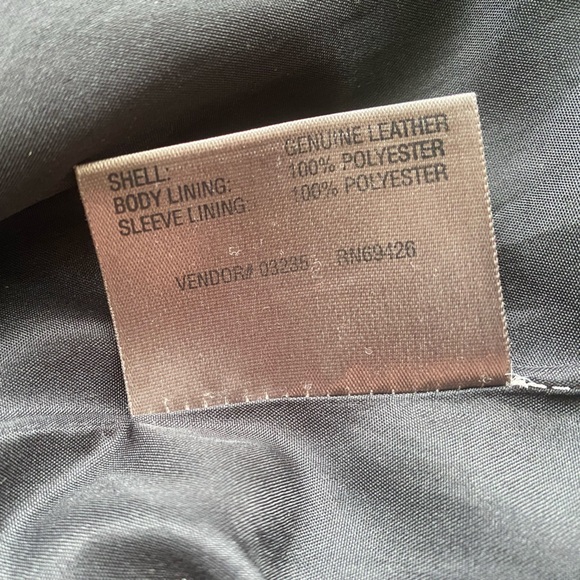 Wilson’s Leather Maxima black genuine leather button up jacket - Picture 14 of 16